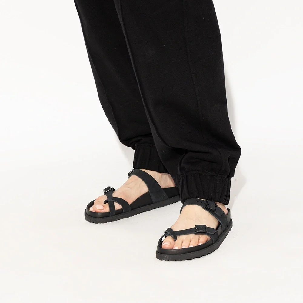 Birkenstock 1774 Mayari Black Suede Sandals - Picture 4 of 13
